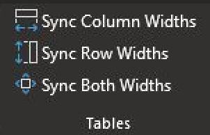 The UI for Tables